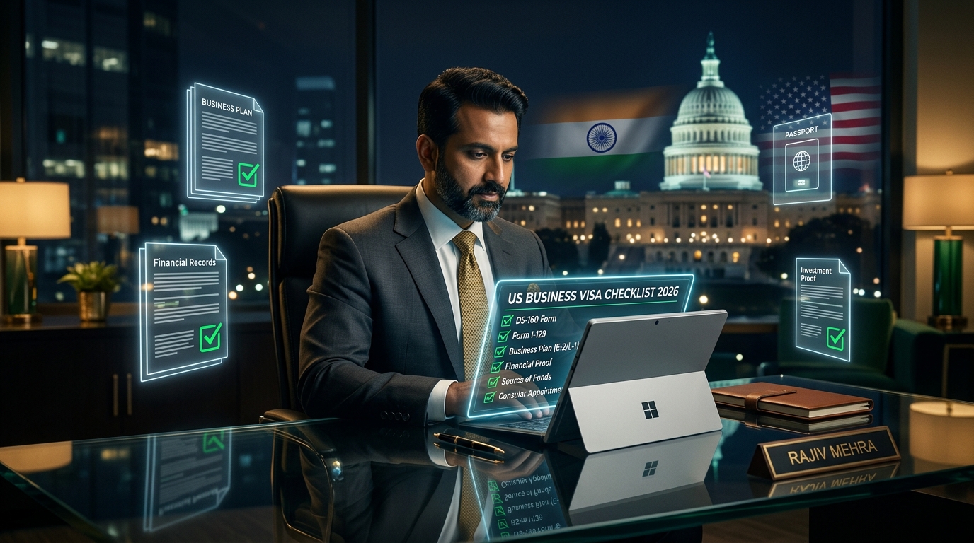 US Business Visa Checklist for Indian Entrepreneurs 2026 (Complete Guide)